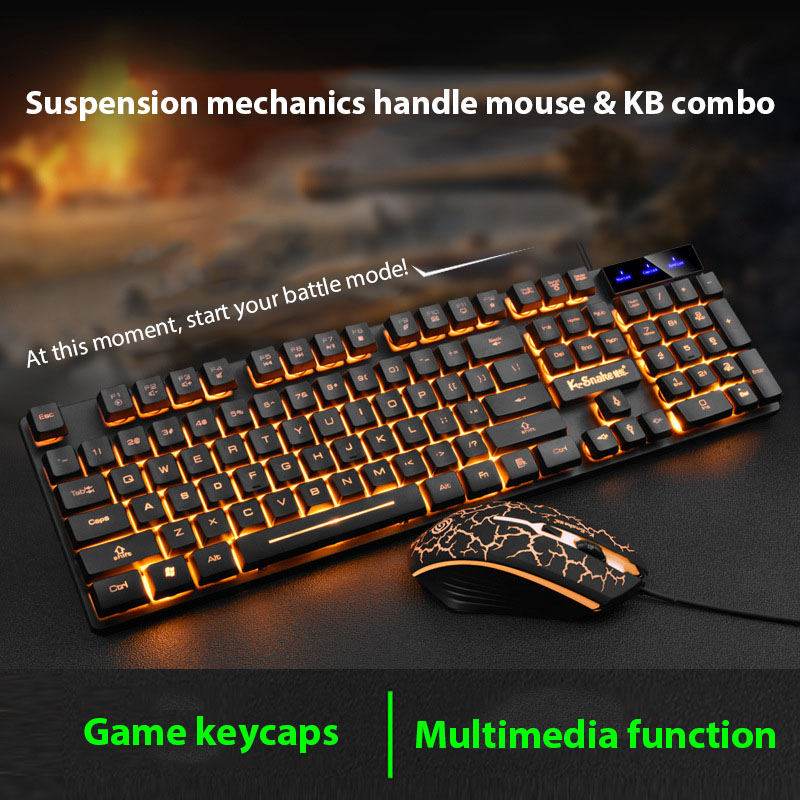 Gaming Keyboard And Mouse Combo - KM320 Keyboard And Mouse Set Waterproof