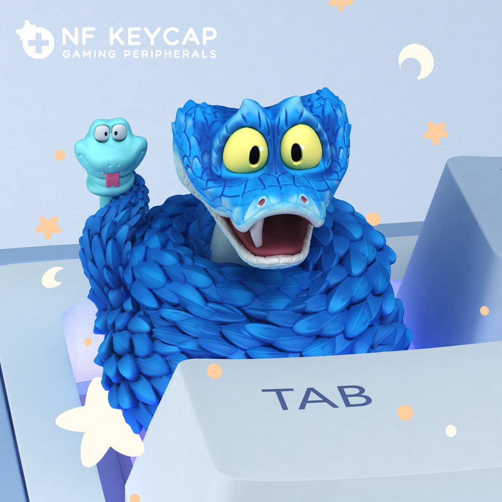 Gaming Keyboard Backlit - Zootopia Keycap Gary De’Snake Custom for