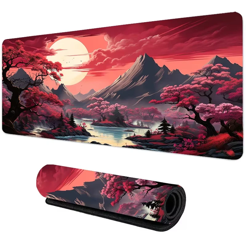 Gaming Keyboard Mouse - Sunset Mountain View Silicone Gaming Mouse