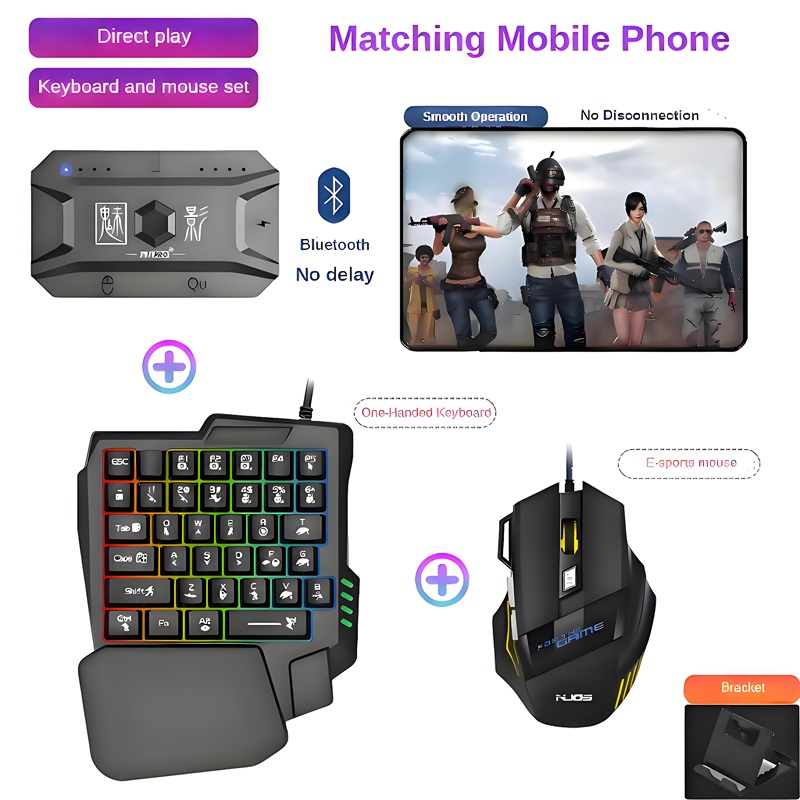 Gaming Keyboard And Mouse Combo - M1 Pro Gamepad Mobile Phone Game