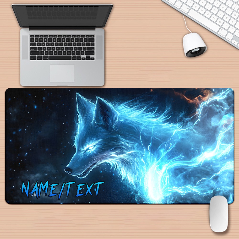 Gaming Keyboard Name - Custom Name Magic Wolf HD Printed