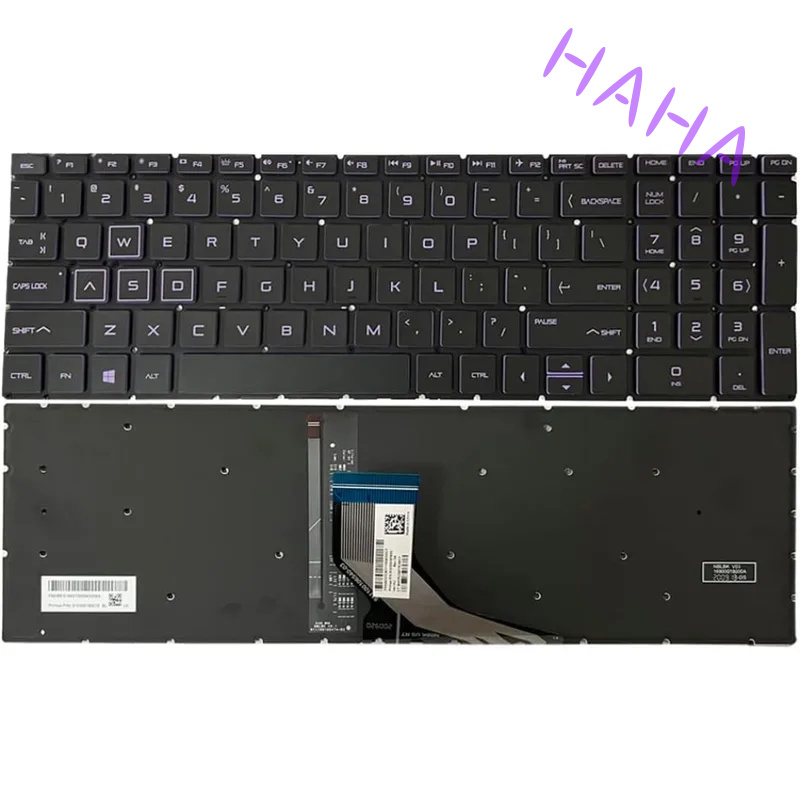 Gaming Keyboard Backlit - H+ Purple Keyboard Backlight Backlit Replacement