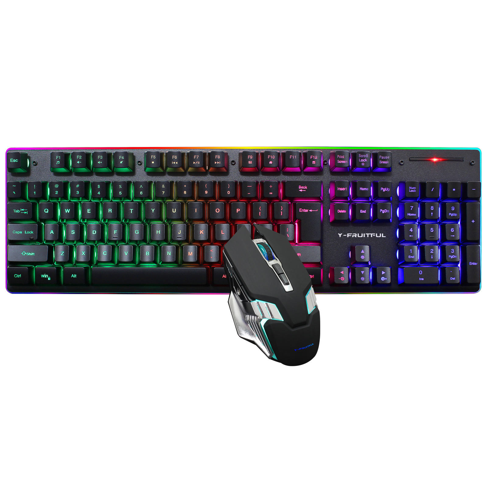 Gaming Keyboard And Mouse Combo Wireless - 104 Keys RGB Computer Wireless USB