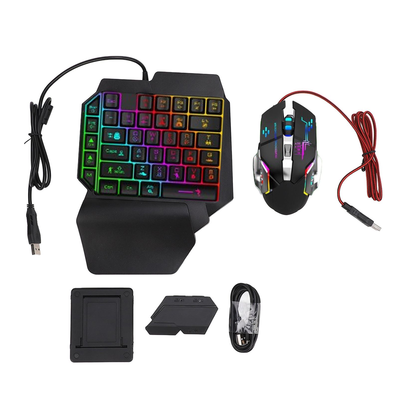 Gaming Keyboard And Mouse Combo - Keyboard Mouse Converter Set Responsive Single