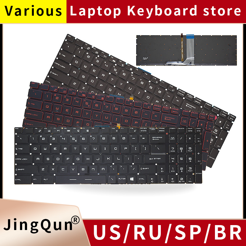 Gaming Keyboard Backlit - US/RU/SP/FR/TR/AR/NE Backlit Keyboard For MSI GT62