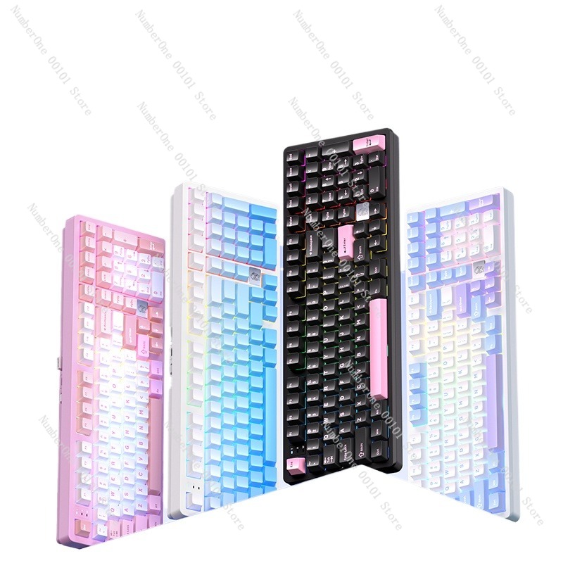 Gaming Keyboard Wireless - Aluminum Alloy Mechanical Keyboard,Wireless Three-Mode Bluetooth