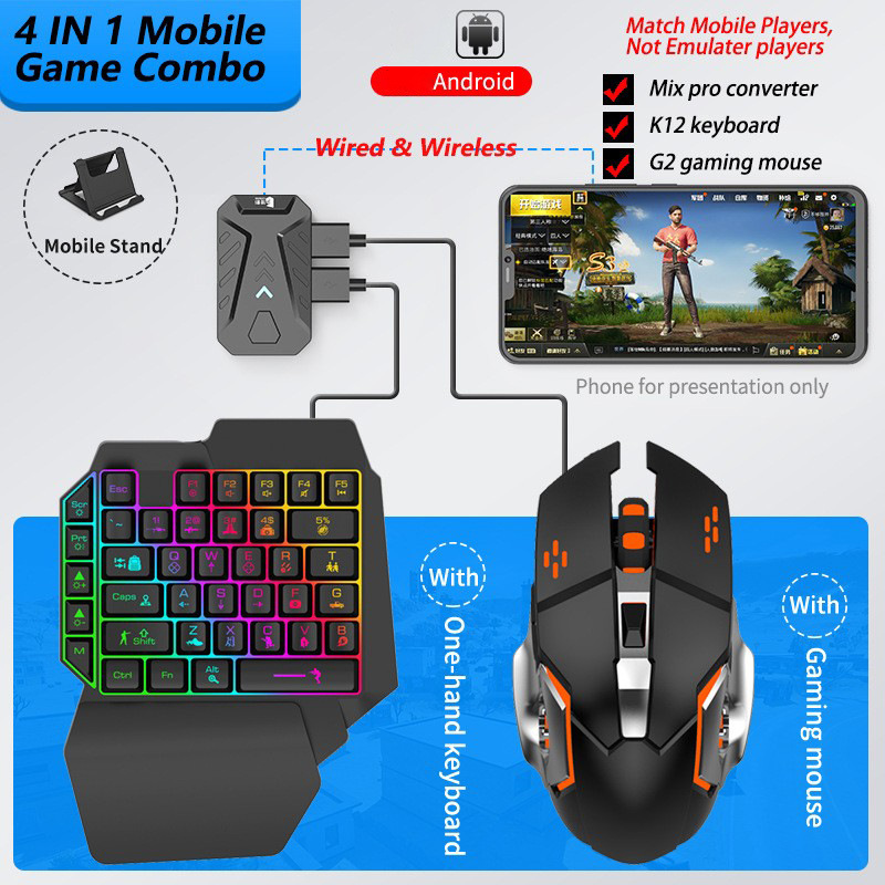 Gaming Keyboard And Mouse Mobile - Mobile Games Converter Gaming Keyboard and