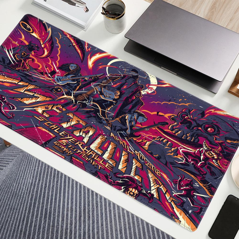 Gaming Keyboard And Mouse Combo - Band M-Metallicaes Mouse Pad 90x40CM Non-slip