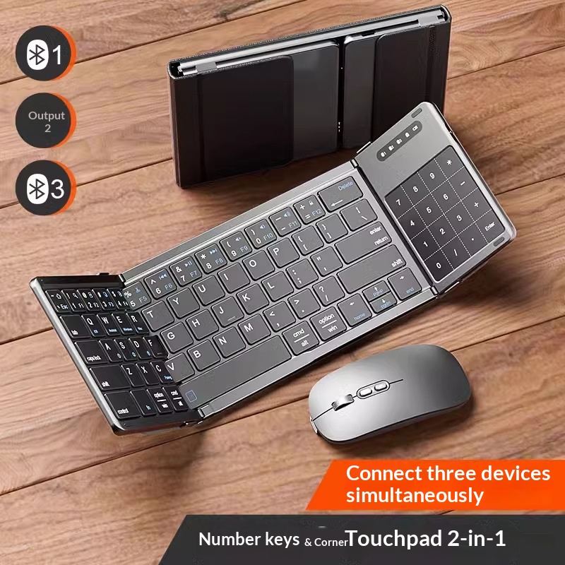 Gaming Keyboard Wireless - Mengzu Tri Fold Wireless Bluetooth Keyboard