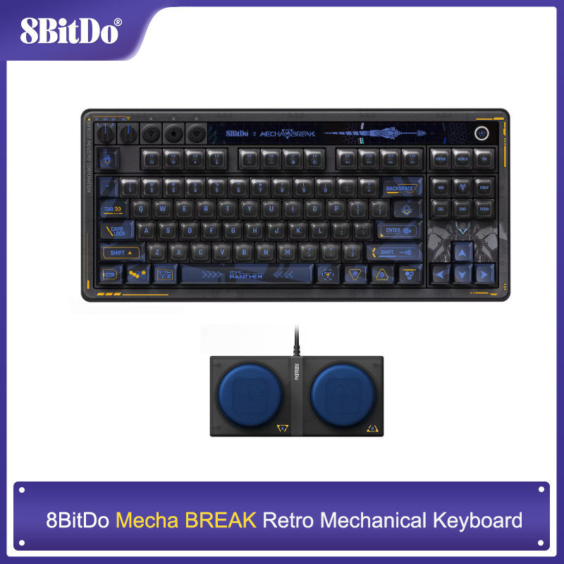 Gaming Keyboard Bluetooth - 8BitDo Retro 87 Mechanical Keyboard -