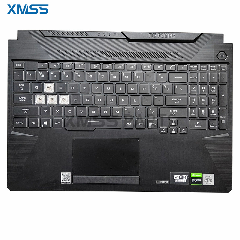 Palmrest Upper Top Case Keyboa - Gaming Keyboard Backlit recension och pris