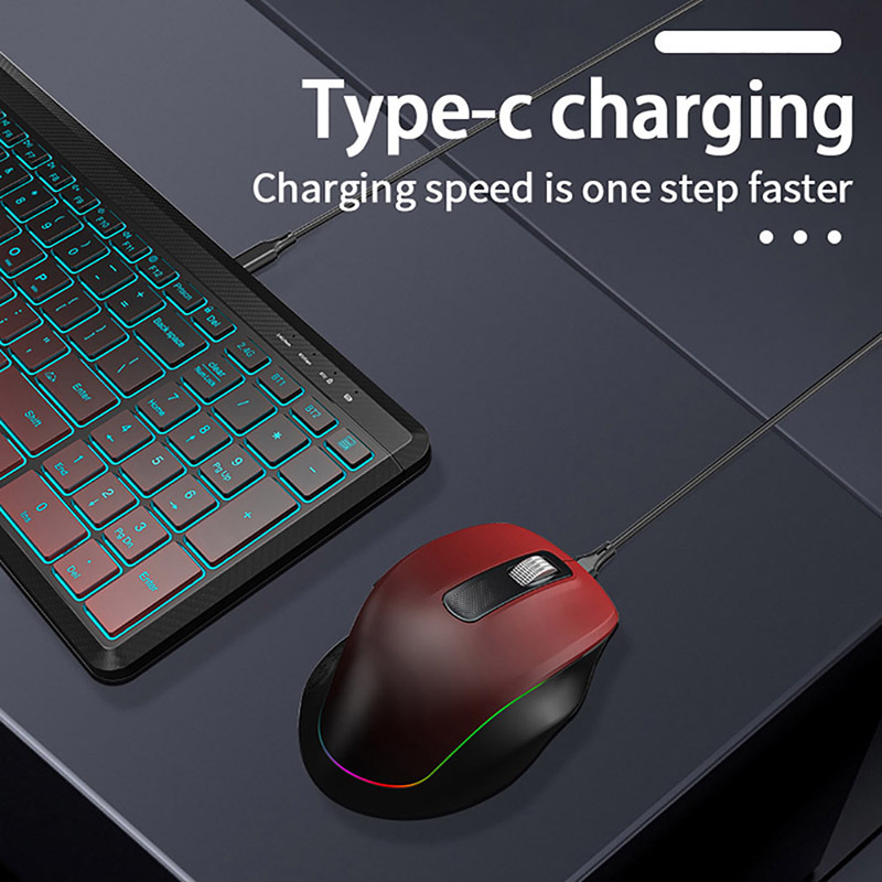 RGB Backlit Silent Wireless Ke - Gaming Keyboard Bundle recension och pris