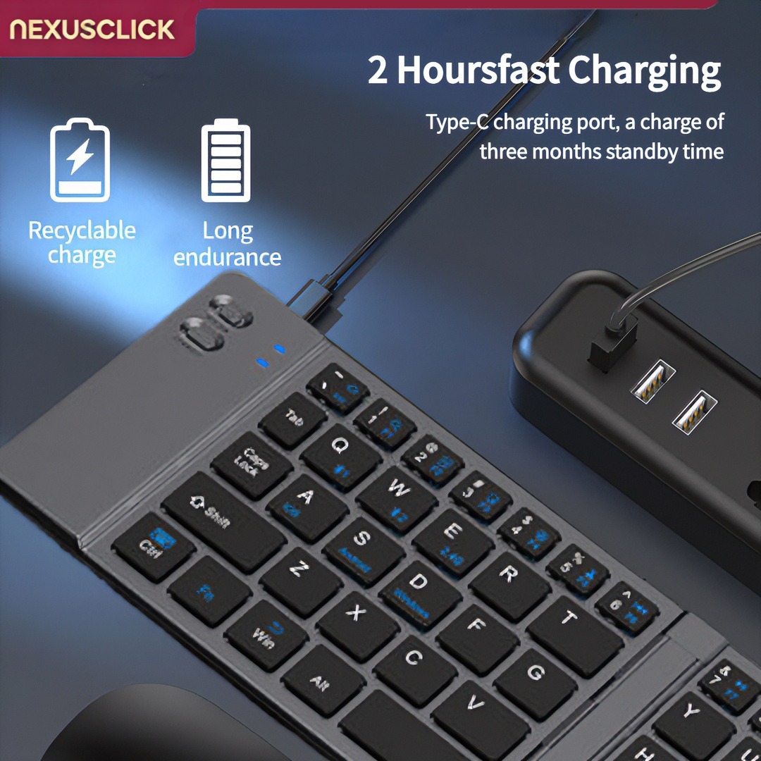 NexusClick New Mini Wireless B - Gaming Keyboard And Mouse Combo Wireless recension och pris