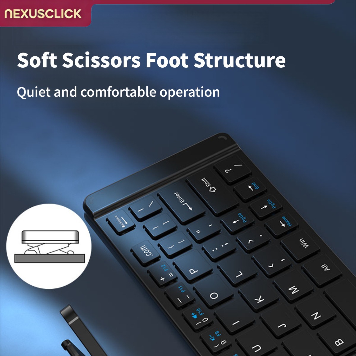 NexusClick New Mini Wireless B - Gaming Keyboard And Mouse Combo Wireless recension och pris