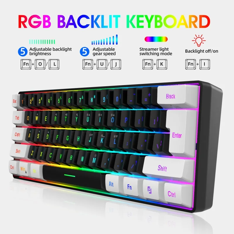 Keyboard and Mouse 60% Compute - Gaming Keyboard Bundle recension och pris