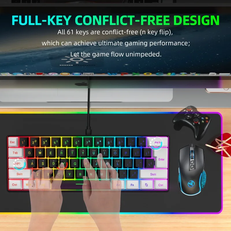Keyboard and Mouse 60% Compute - Gaming Keyboard Bundle recension och pris