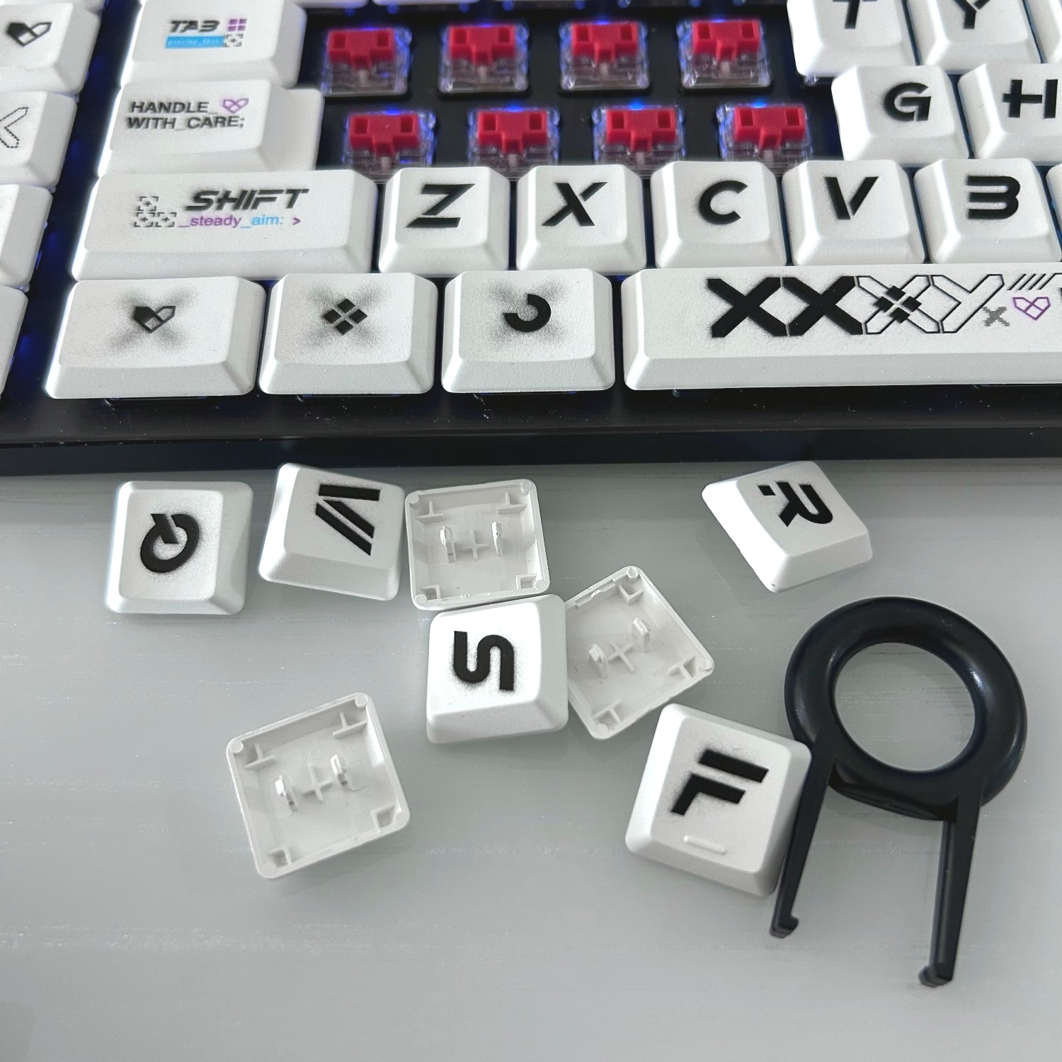 DIY PBT keycaps suitable for L - Gaming Keyboard Tkl recension och pris