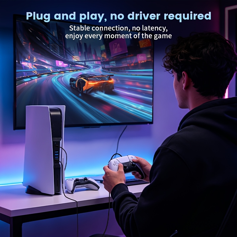 5 in 1 USB Hub for PS5 Console - Gaming Keyboard Splitter recension och pris