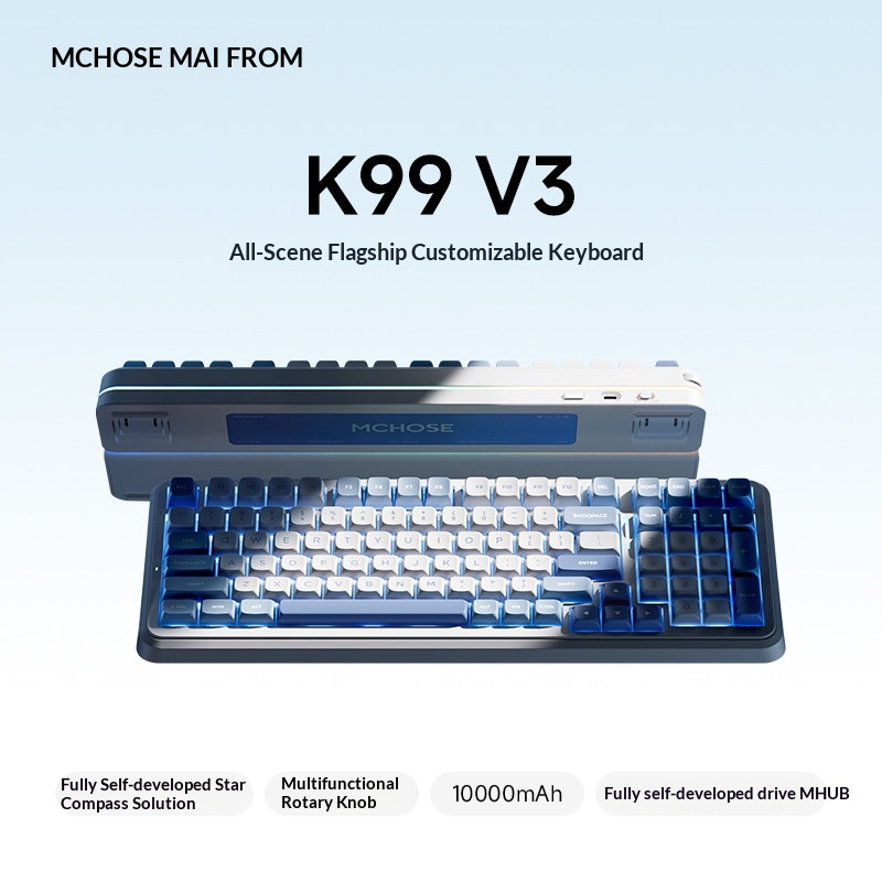 MCHOSE K99 V3 Customizable Mec - Gaming Keyboard Wireless recension och pris