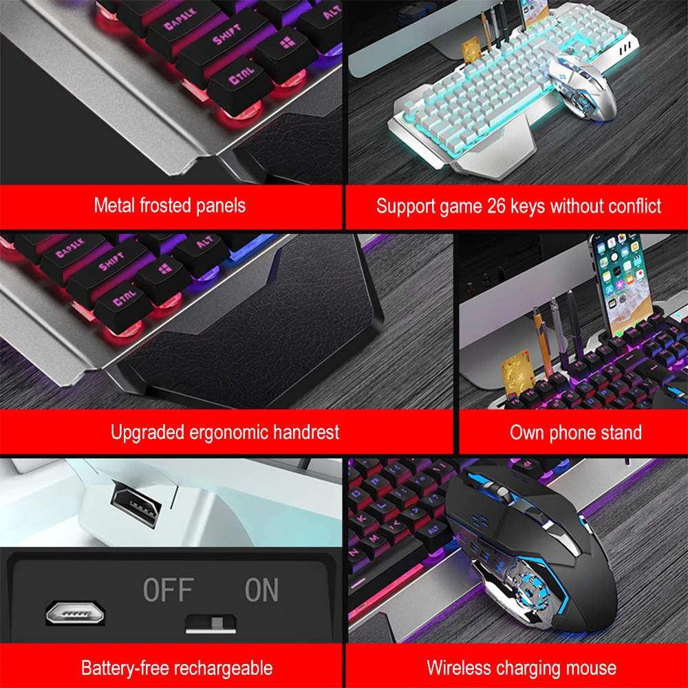 K680 Rechargeable 2.4G wireles - Gaming Keyboard Mini recension och pris