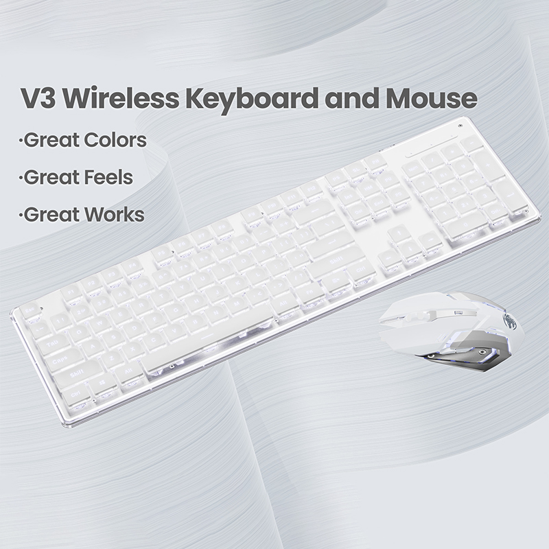 EWEADN V3 wireless Silent Offi - Gaming Keyboard Bundle recension och pris