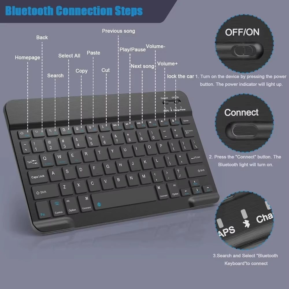 Bluetooth 5.0 Wireless Keyboar - Gaming Keyboard Mini recension och pris