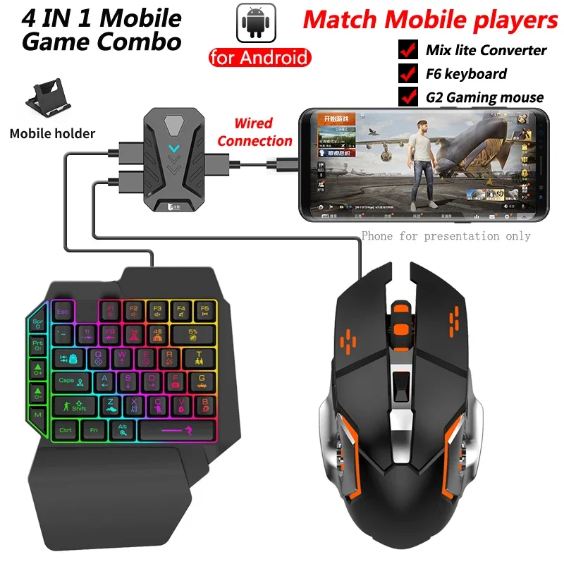 In stock Mixlite Gamepad for M - Gaming Keyboard And Mouse Mobile recension och pris