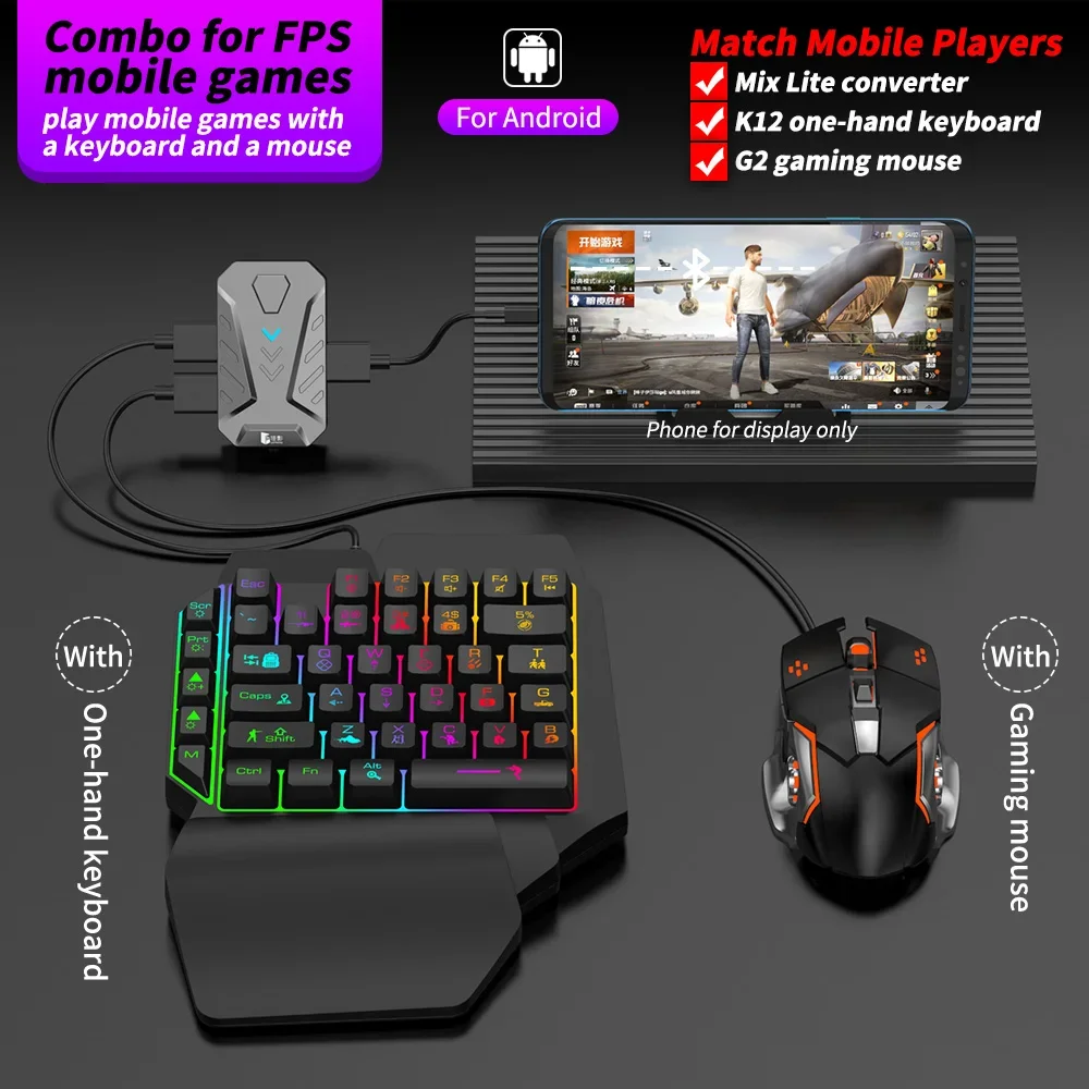 In stock Mixlite Gamepad for M - Gaming Keyboard And Mouse Mobile recension och pris