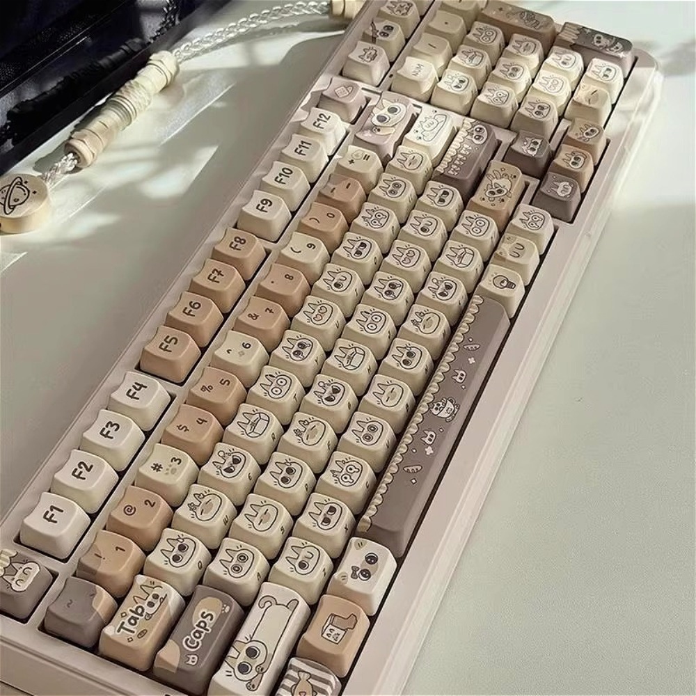Cute Cat Keycap MAO Profile PB - Gaming Keyboard Tkl recension och pris