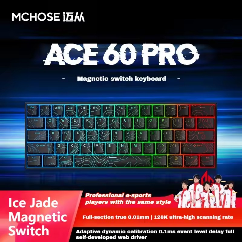 MCHOSE ACE60 Pro Mechanical Ke - Gaming Keyboard Bundle recension och pris