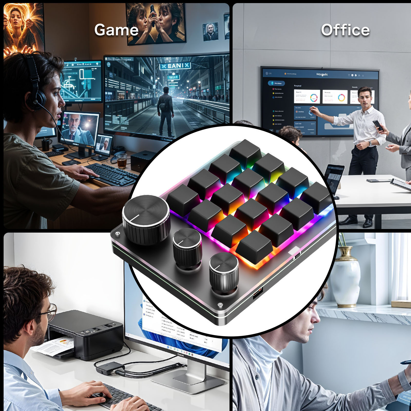 16 Keys 2.4G Customize Mechani - Gaming Keyboard Bluetooth recension och pris