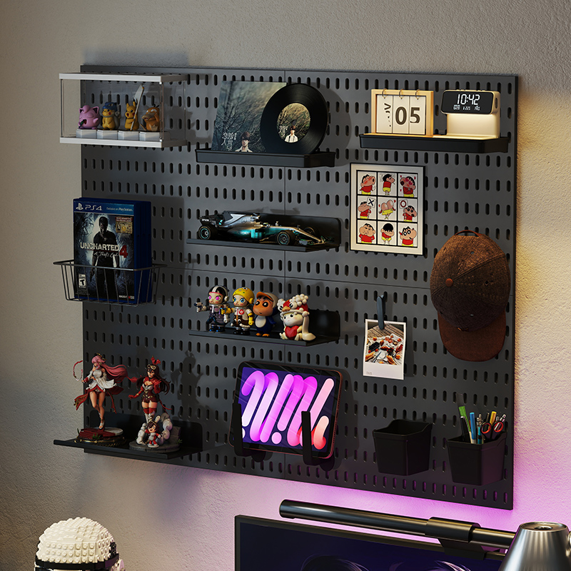 Adhesive Pegboard Shelf for Ga - Gaming Keyboard Mouse recension och pris
