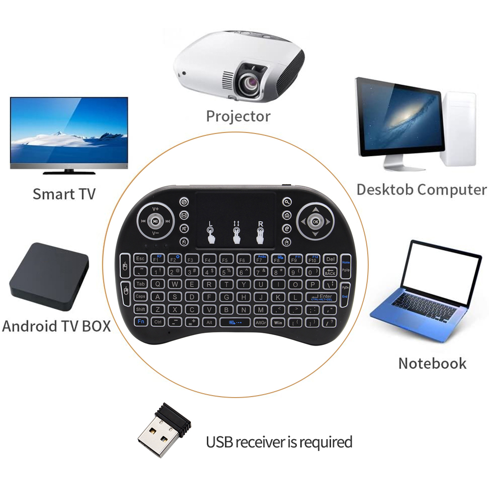 Backlit English Russian French - Gaming Keyboard Wireless recension och pris