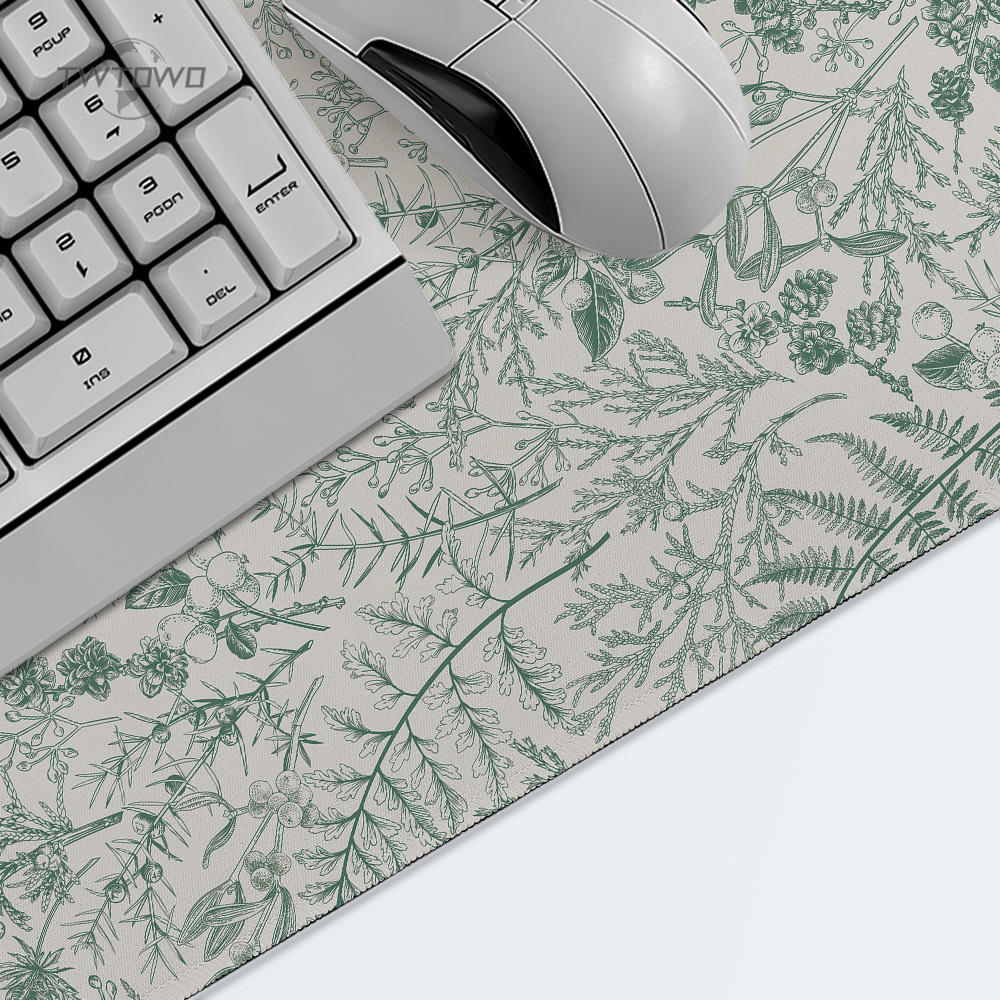 Mouse Pad Gaming Green Flower  - Gaming Keyboard And Mouse Combo recension och pris