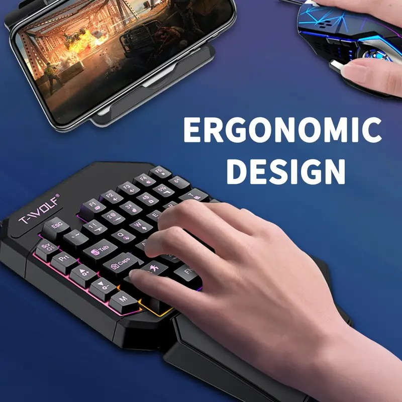FocusOnPC TF900 2-in-1 Mobile  - Gaming Keyboard And Mouse Mobile recension och pris