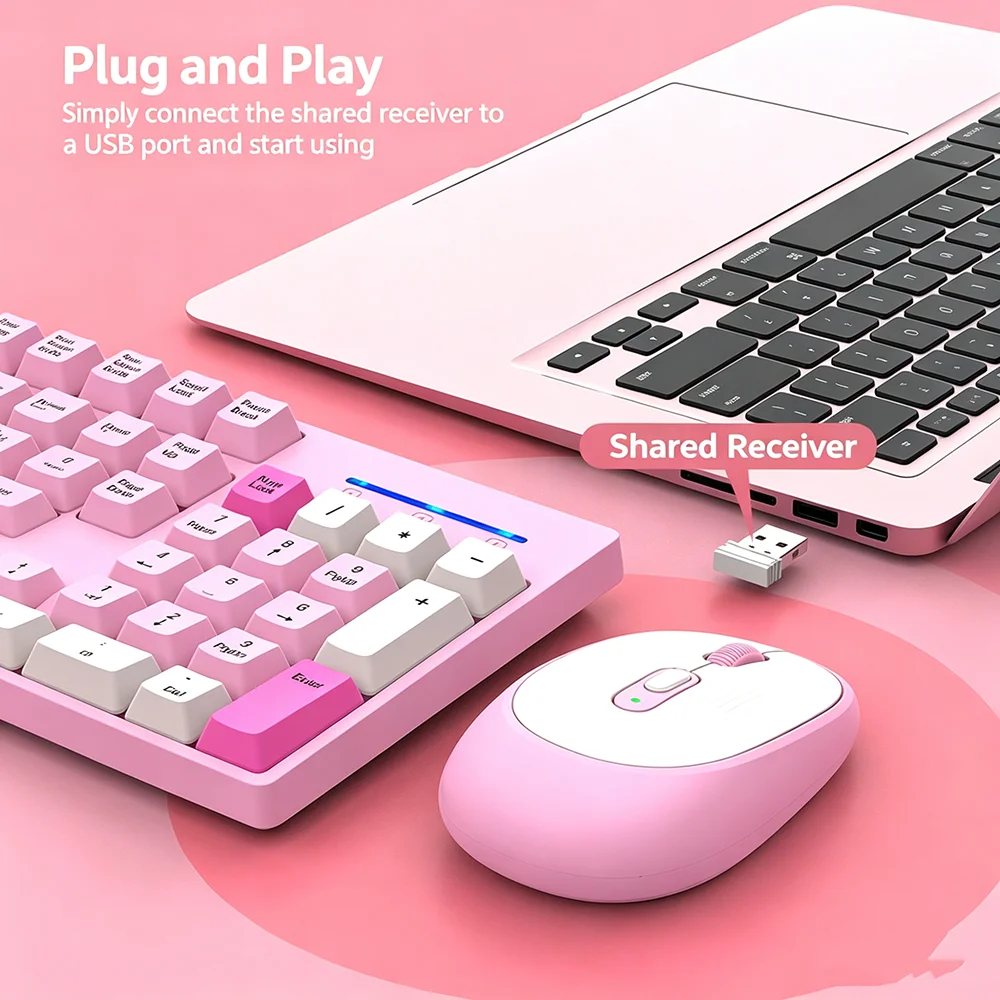 KEBIDUMEI 2.4G Wireless Keyboa - Gaming Keyboard And Mouse Combo Wireless recension och pris