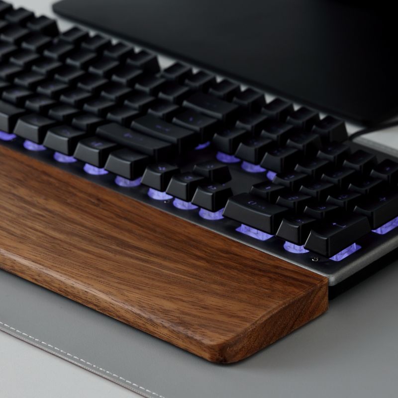 Solid Wood Keyboard Palm Rest  - Gaming Keyboard And Mouse Combo recension och pris