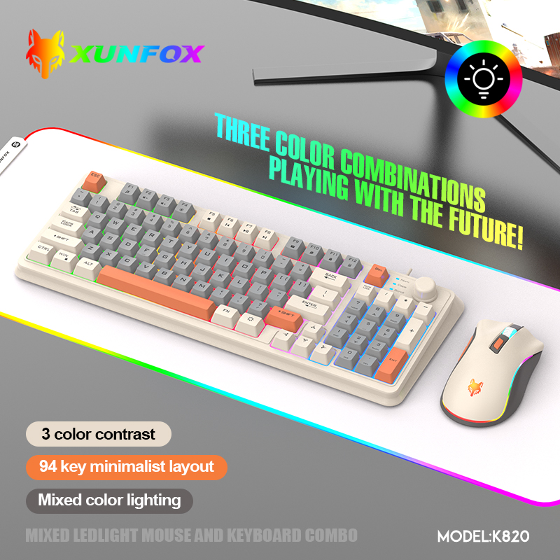 K820 USB Wired Game Keyboard M - Gaming Keyboard Bundle recension och pris