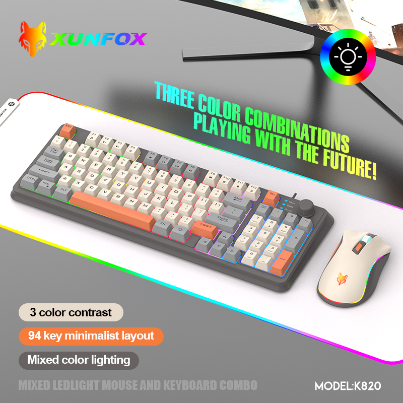 K820 USB Wired Game Keyboard M - Gaming Keyboard Bundle recension och pris
