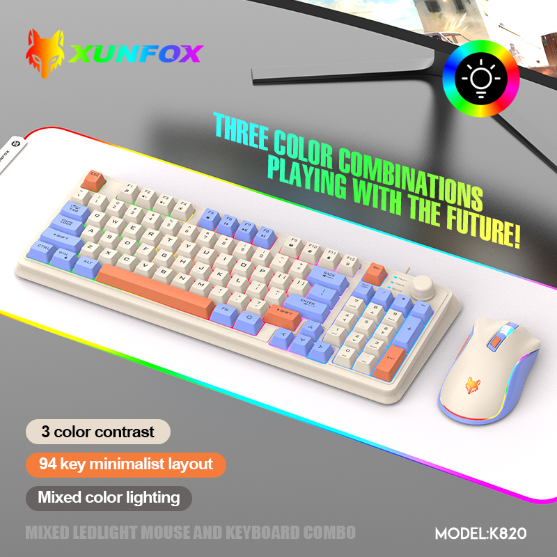 K820 USB Wired Game Keyboard M - Gaming Keyboard Bundle recension och pris