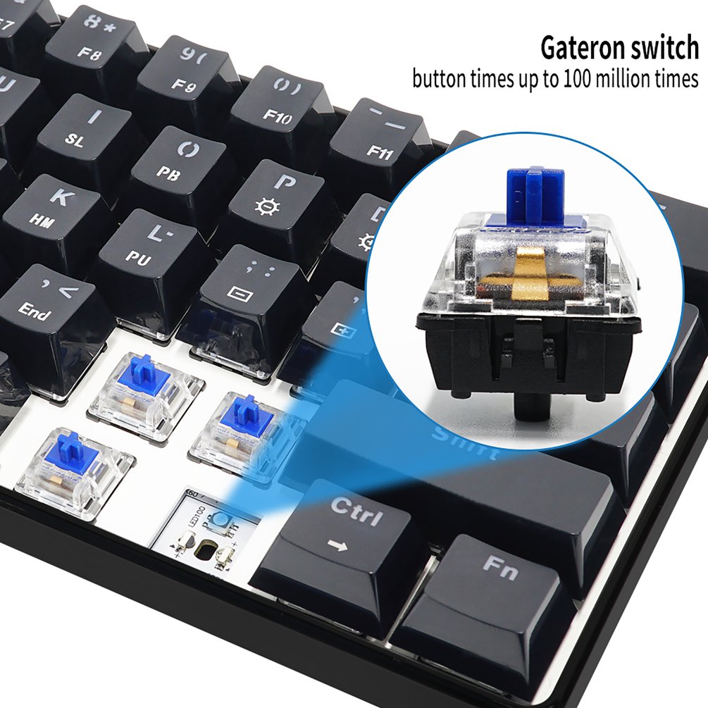 SKYLOONG GK61 Mini Portable 60 - Gaming Keyboard Bundle recension och pris