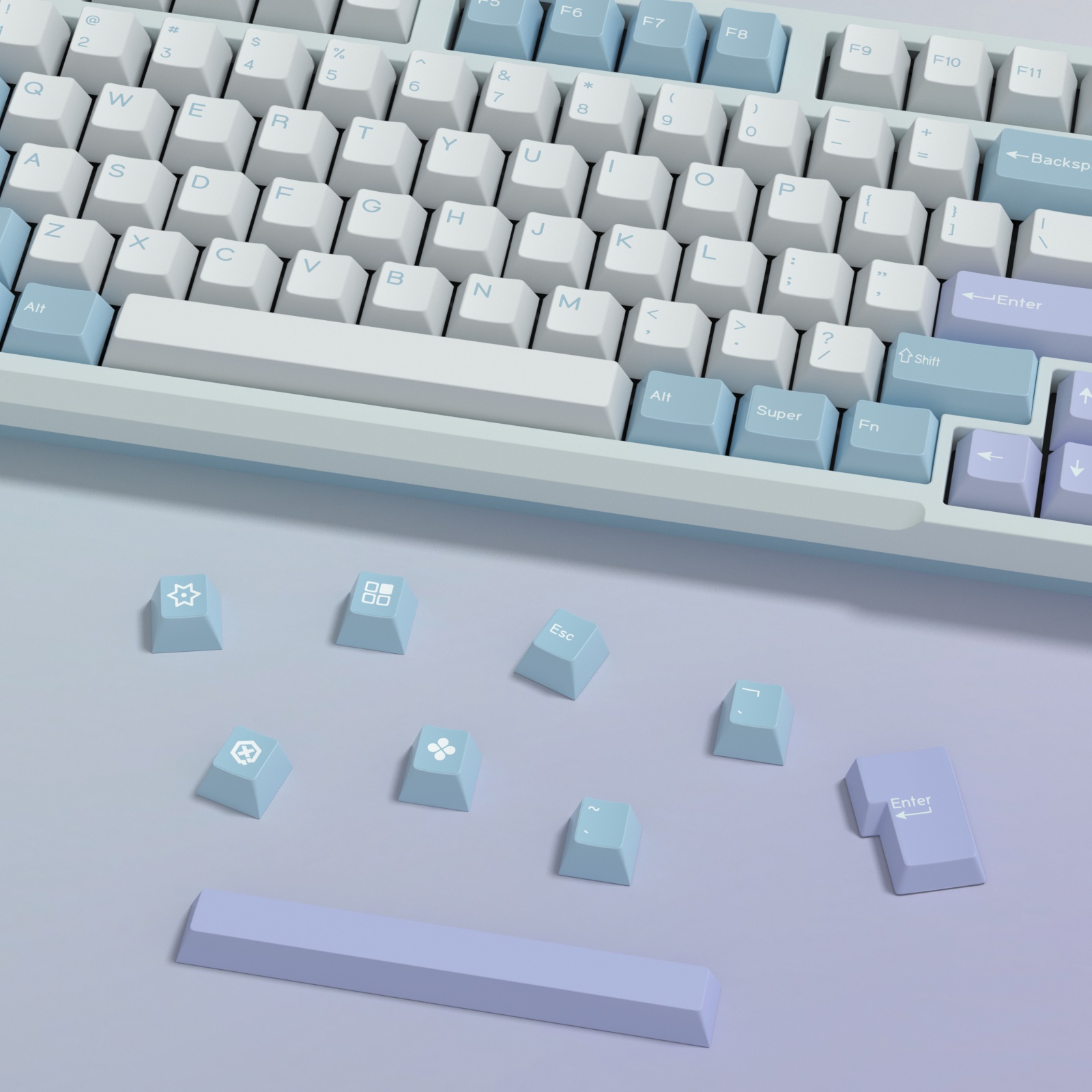 KBDiy GMK Illusion Keycap Cher - Gaming Keyboard Bundle recension och pris