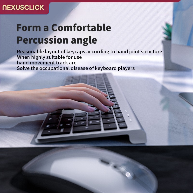 NexusClick 104 Keys Wireless T - Gaming Keyboard And Mouse Combo Wireless recension och pris