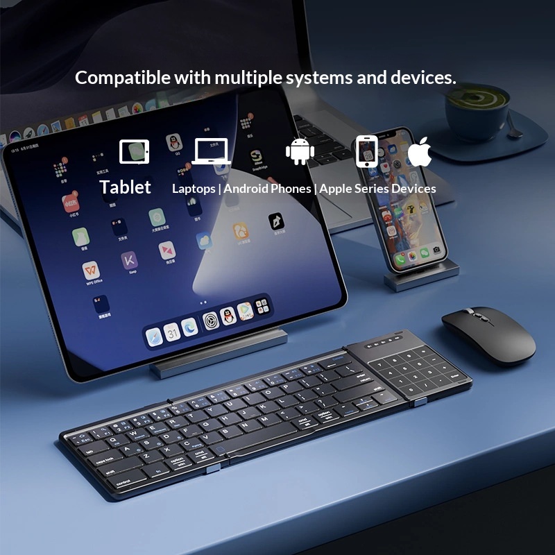 Mengzu Tri Fold Wireless Bluet - Gaming Keyboard Wireless recension och pris