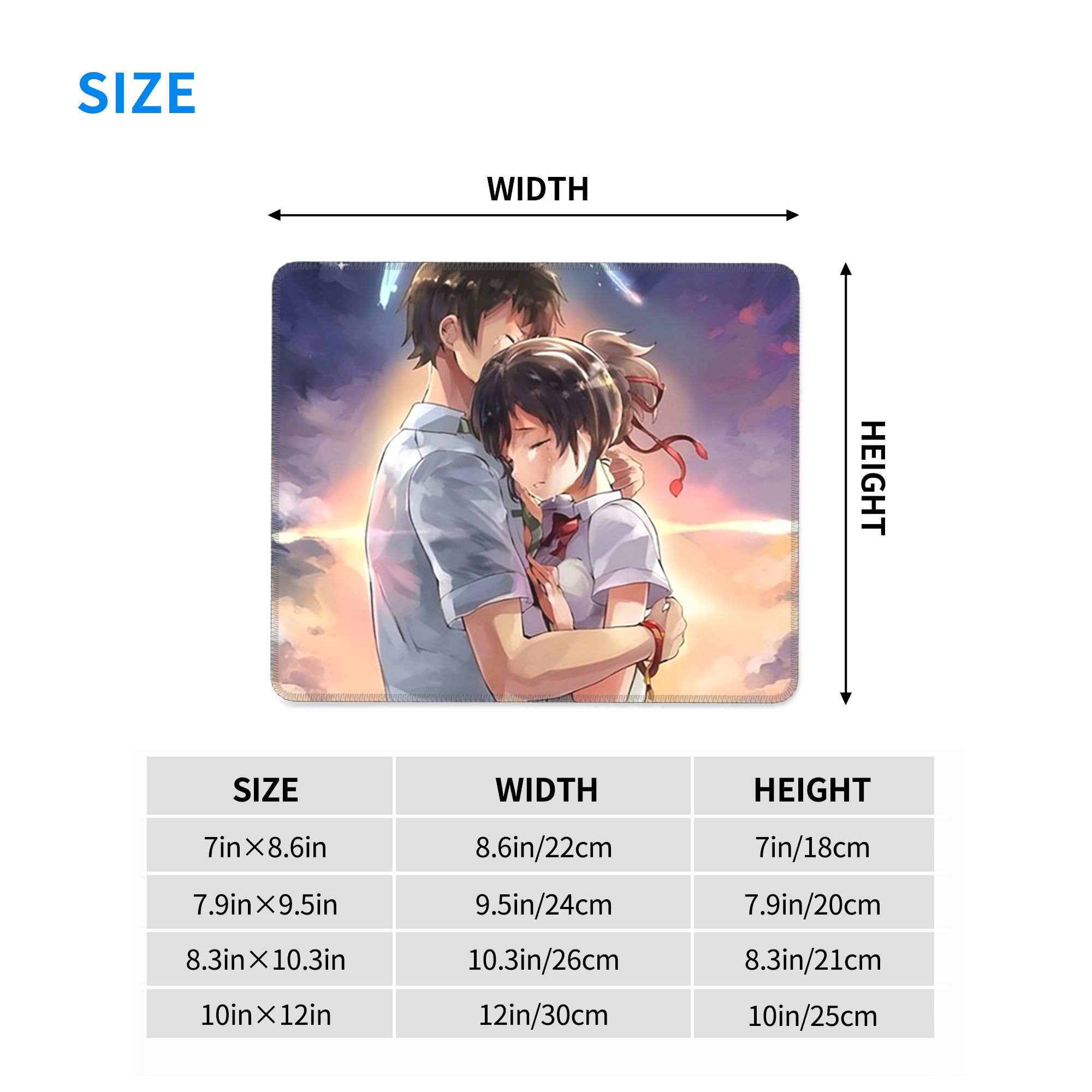 Japanese Anime Your Name Mouse - Gaming Keyboard Name recension och pris