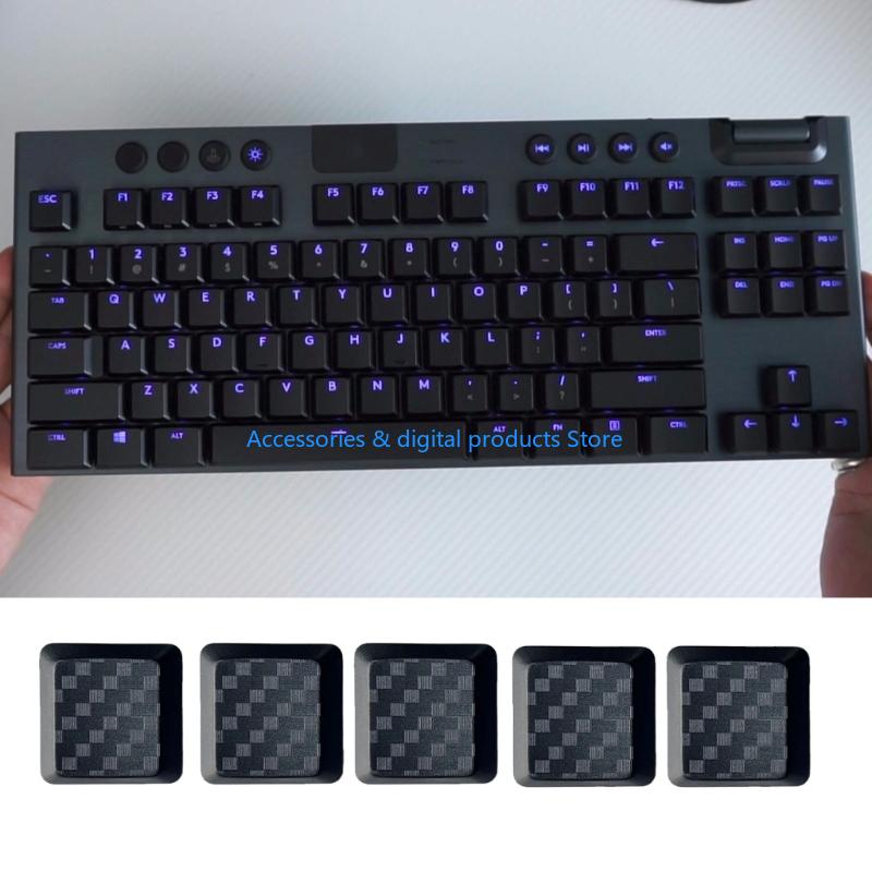 77JD 5Pcs Gaming Carbon Fiber  - Gaming Keyboard Tkl recension och pris